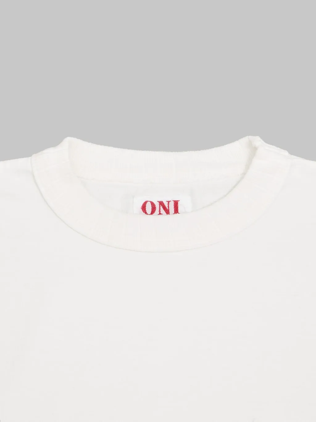 ONI Denim T01 8oz Loopwheeled Heavyweight T-Shirt White