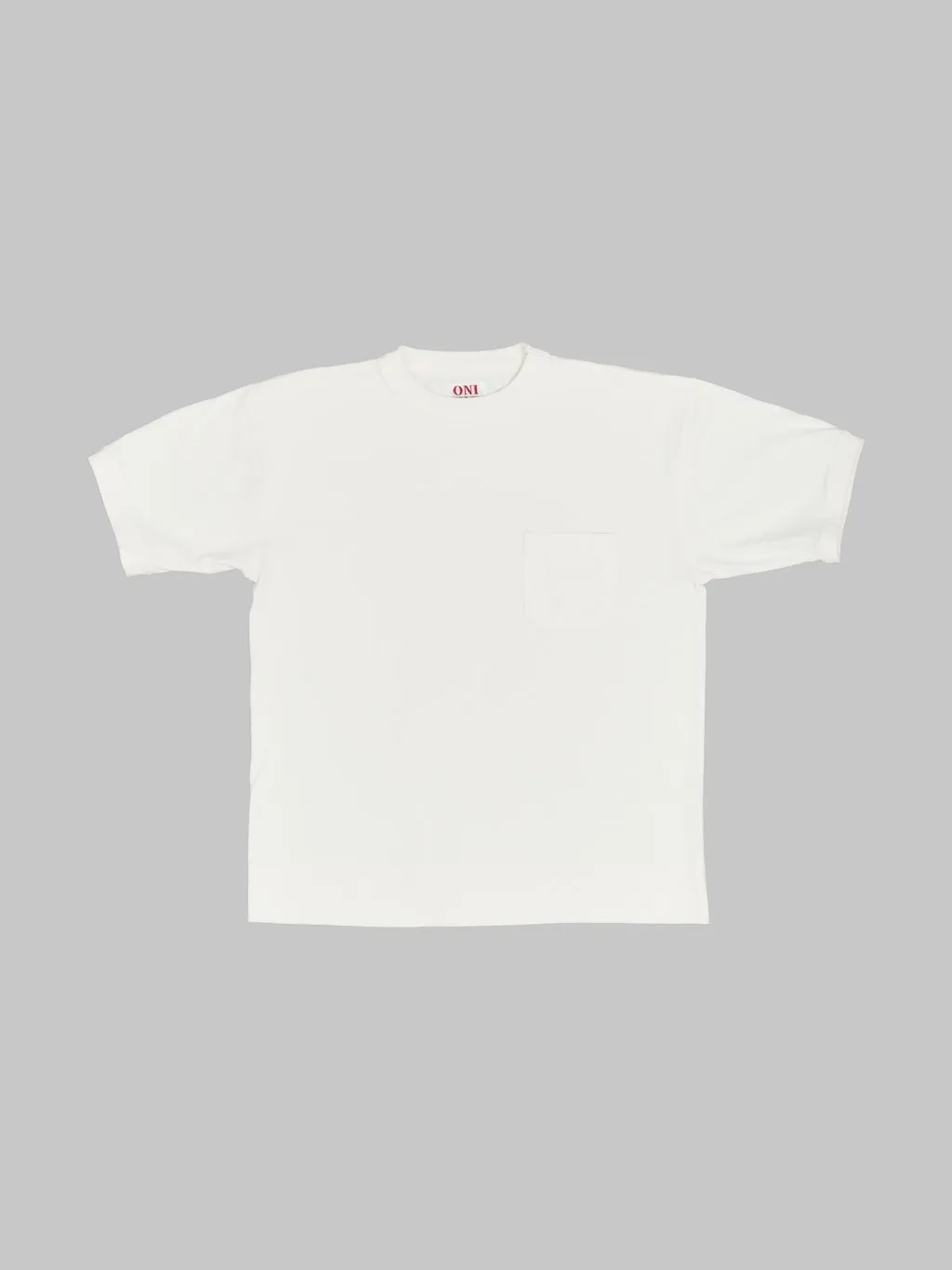 ONI Denim T01 8oz Loopwheeled Heavyweight T-Shirt White