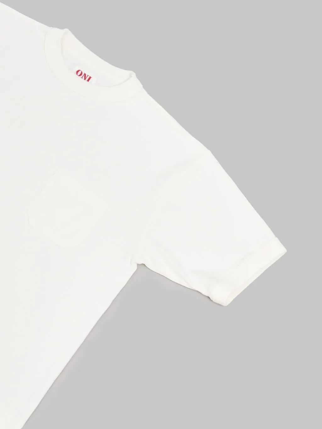 ONI Denim T01 8oz Loopwheeled Heavyweight T-Shirt White