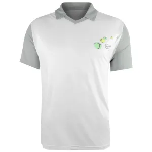 Penguin Men's Color Block Graphic Polo - White/Grey