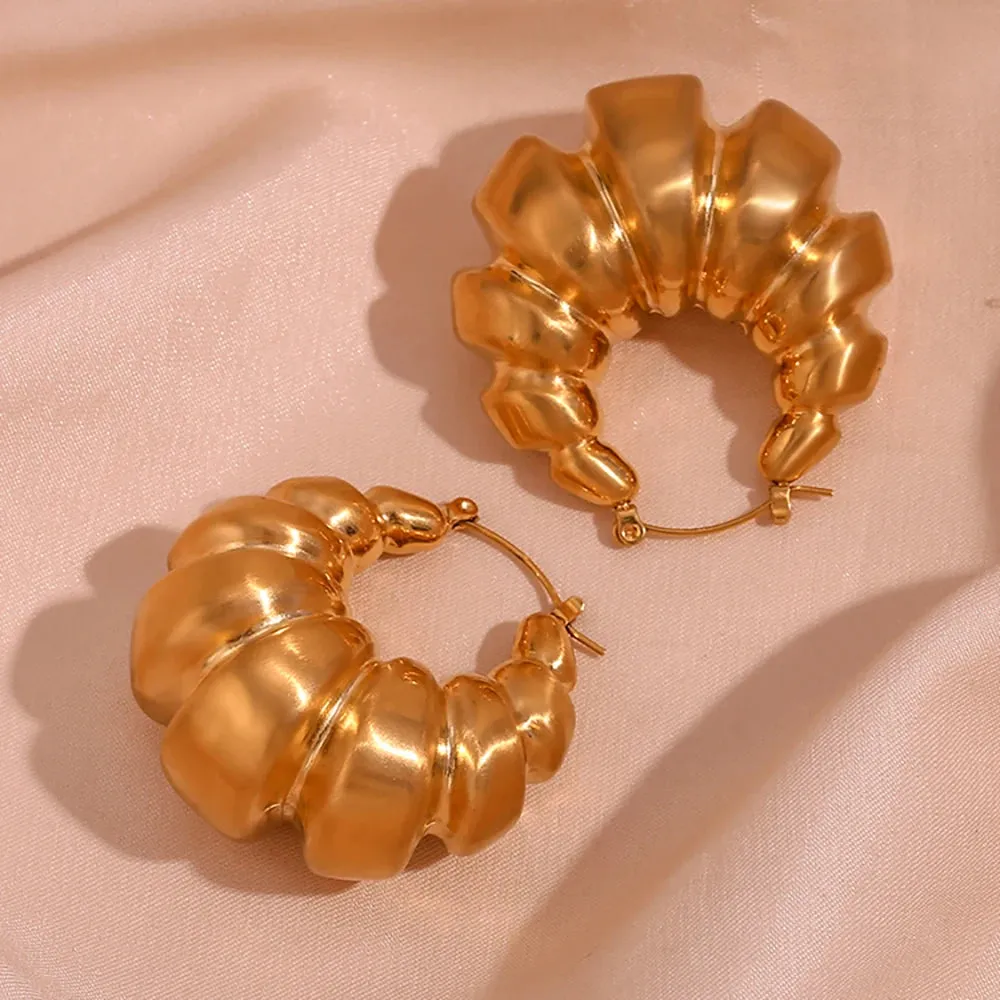 Pre Order:  Exaggerated Chunky Hoop Earrings