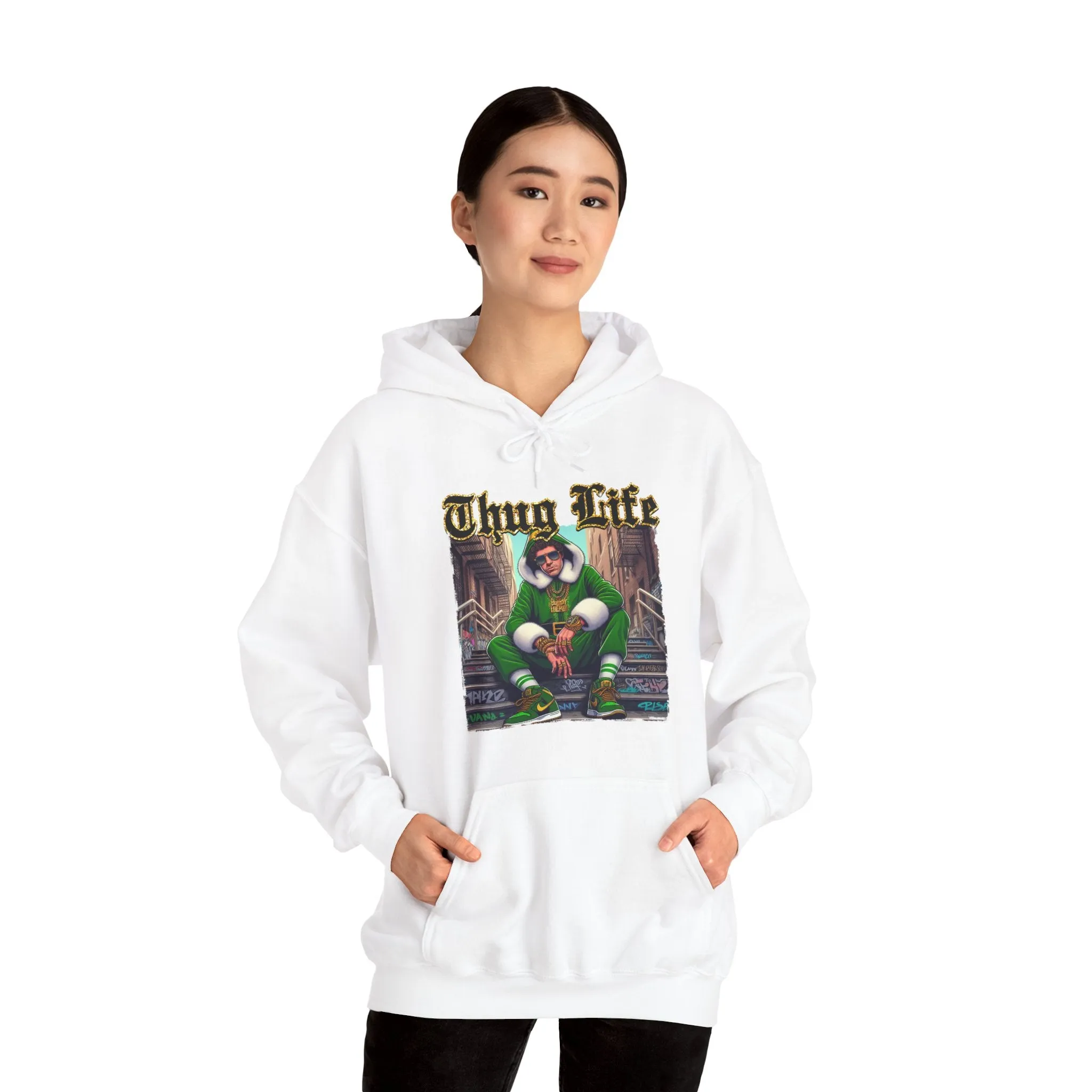 Princess Grace  Thug Life Unisex Heavy Blend™ Hooded Sweatshirt  Casual Streetwear for Urban Culture