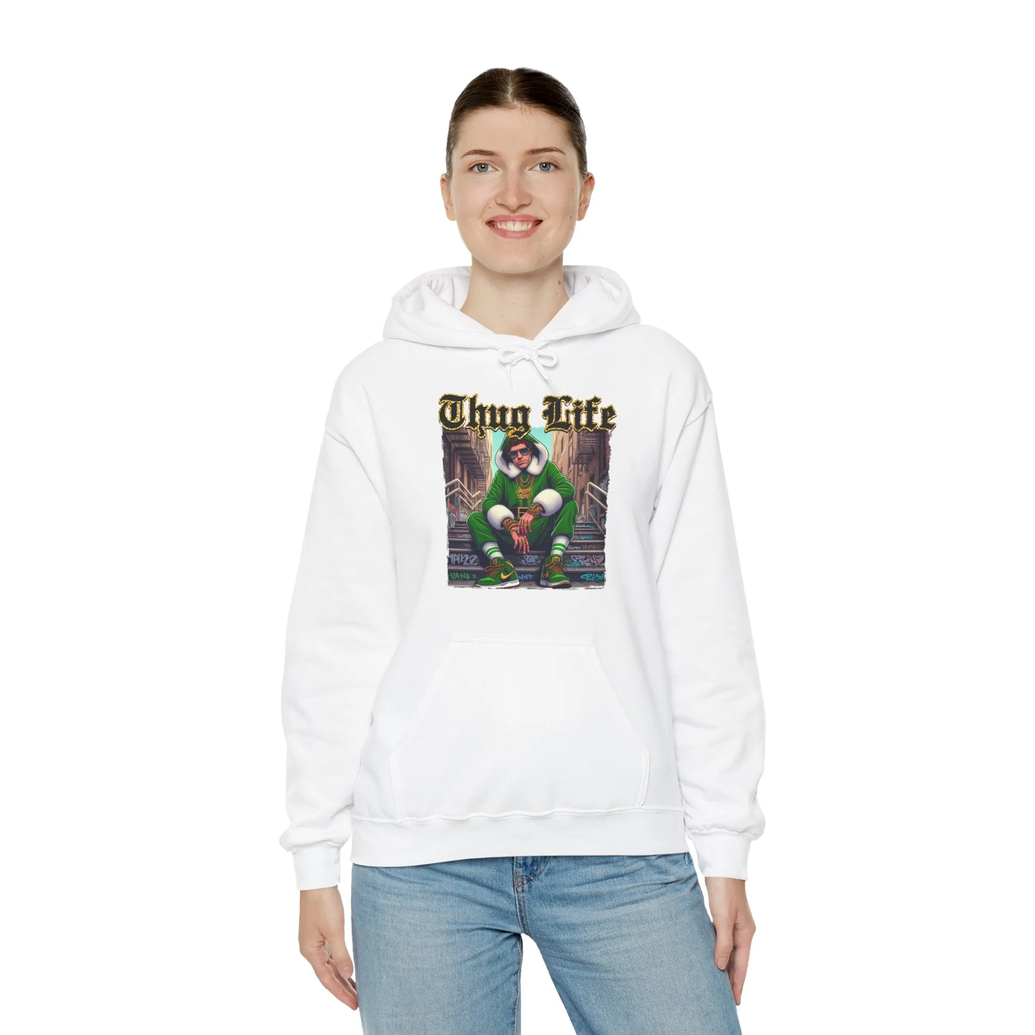 Princess Grace  Thug Life Unisex Heavy Blend™ Hooded Sweatshirt  Casual Streetwear for Urban Culture