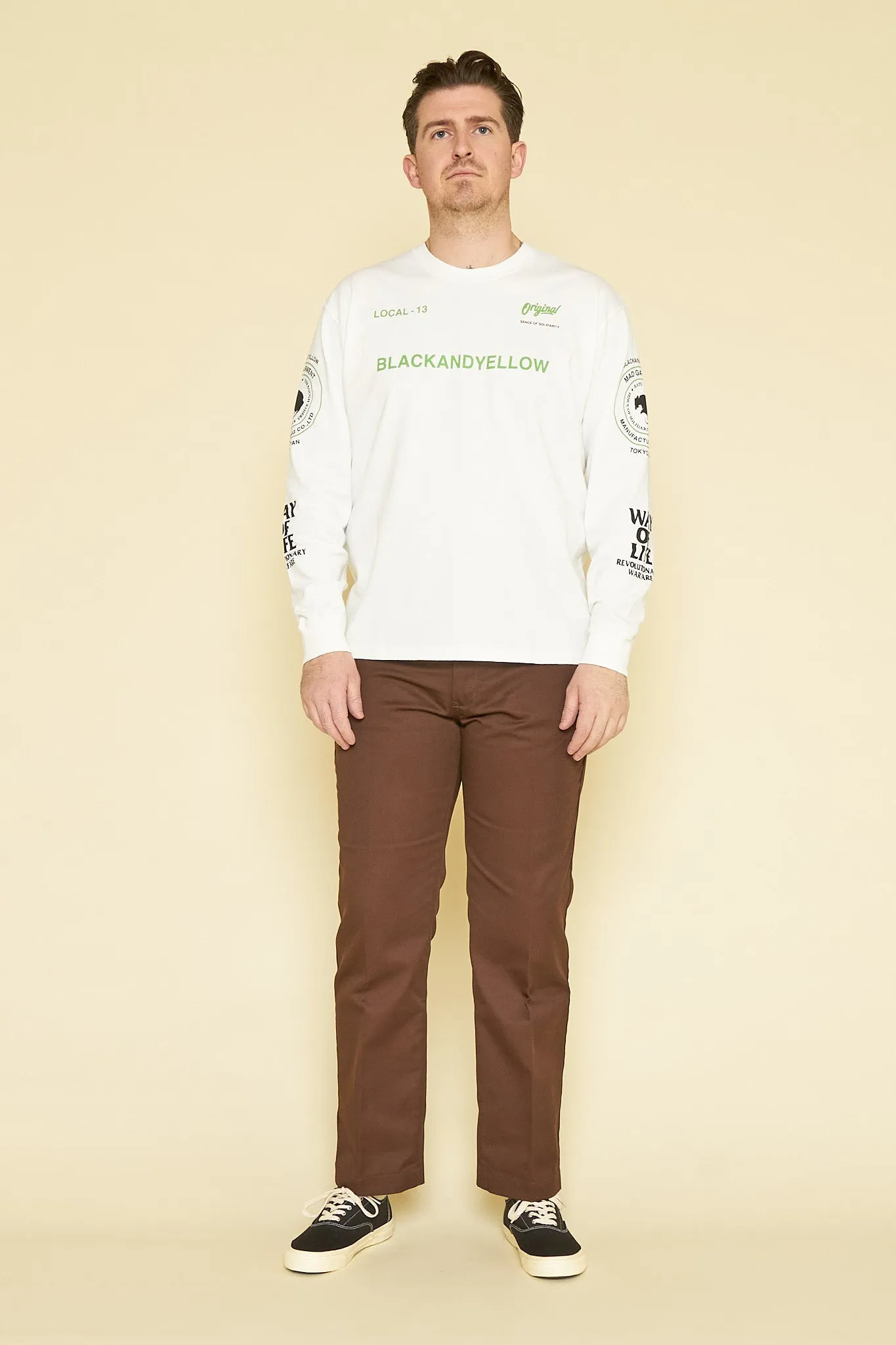 Rats Two Wheel Long Sleeve - White / Green