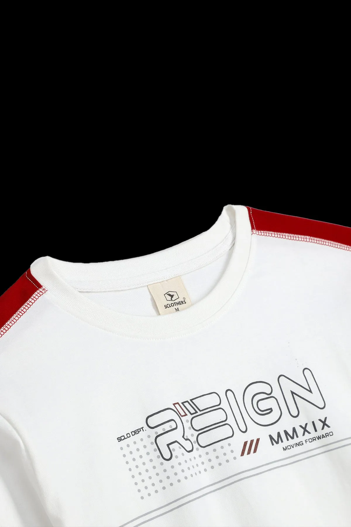 Reign White Graphic T-Shirt - A23 - MT0298R