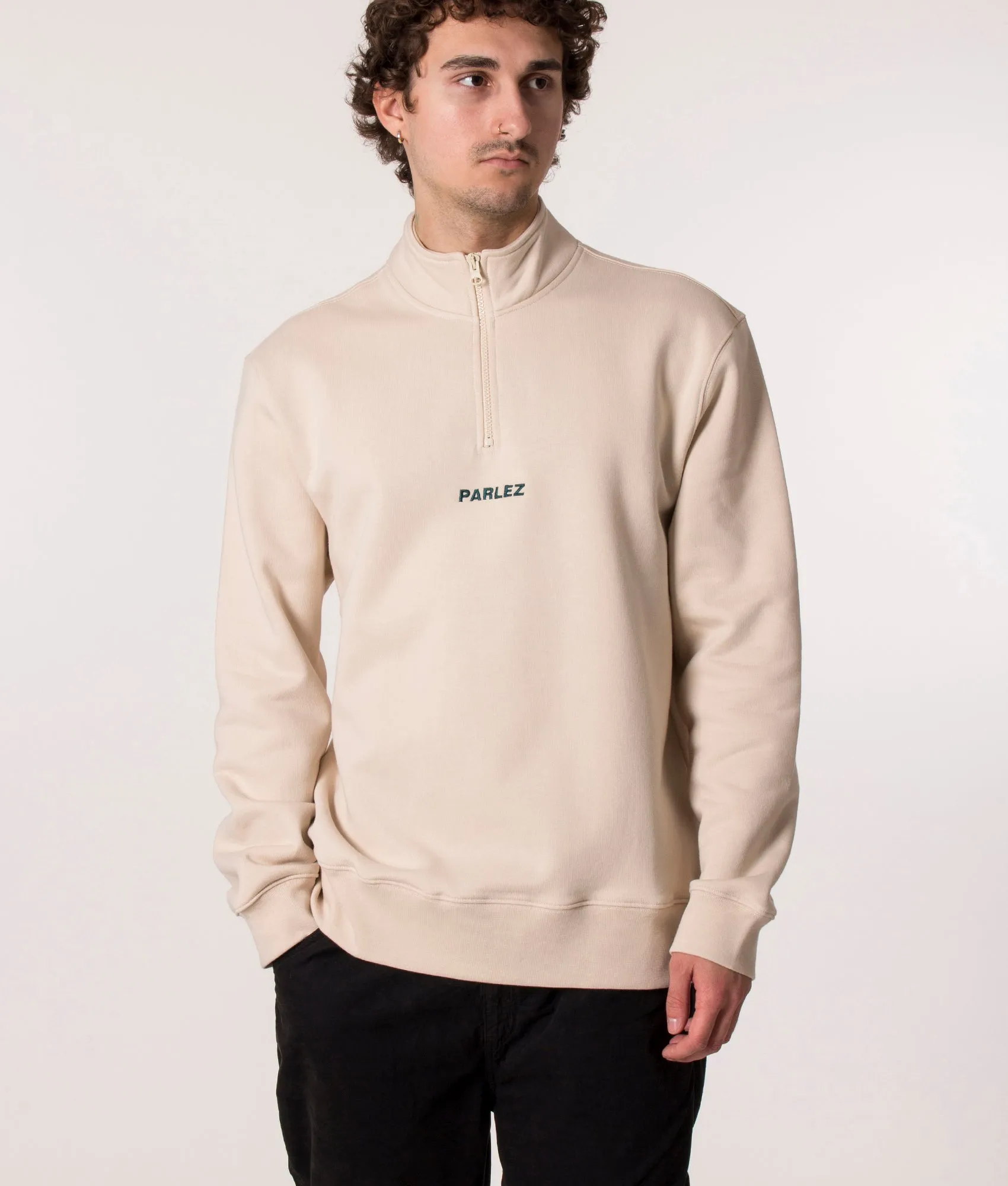 Relaxed Fit Ladsun Quarter Zip Sweatshirt