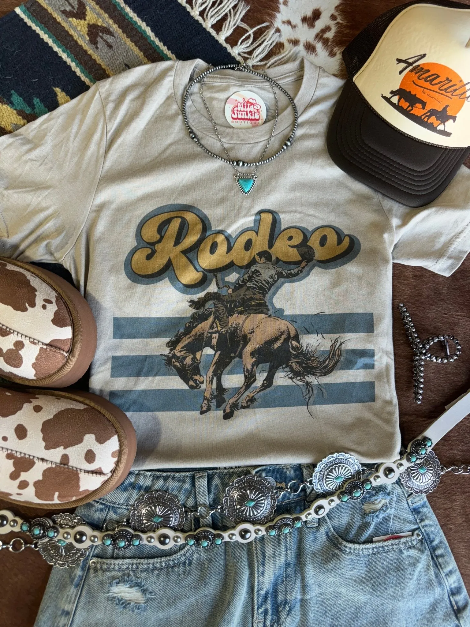 Rodeo Bronc Rider Graphic Tee