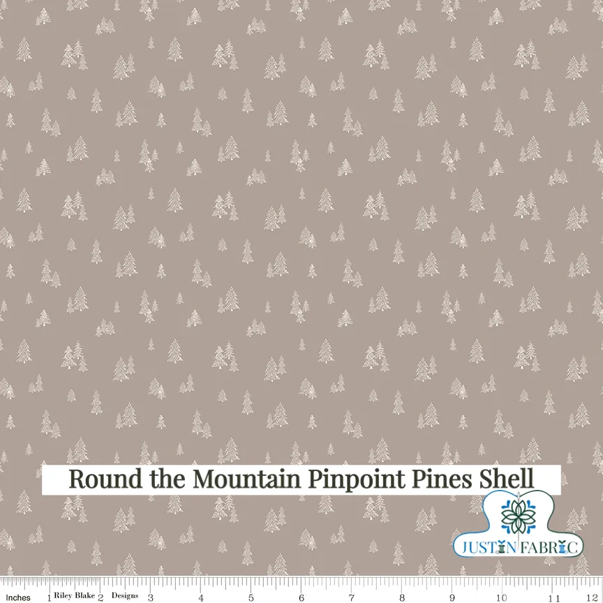 Round the Mountain Pinpoint Pines Shell Yardage by Casey Cometti | Riley Blake Designs