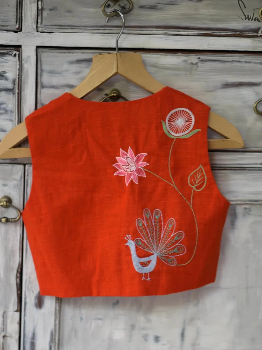 Saffron chakra (Blouse)