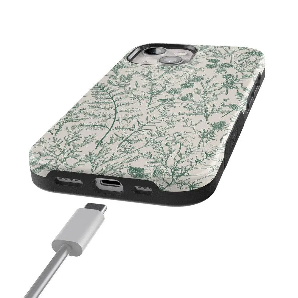 Sage Garden | Green Floral Case