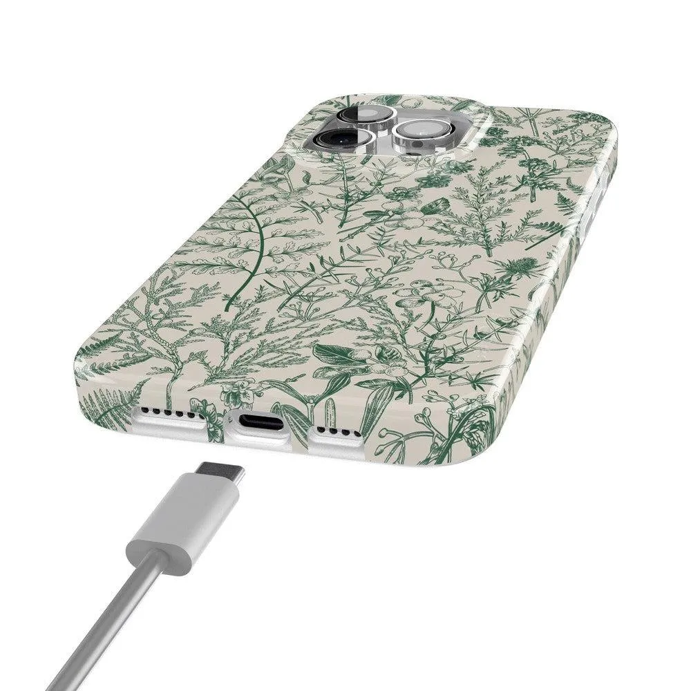 Sage Garden | Green Floral Case