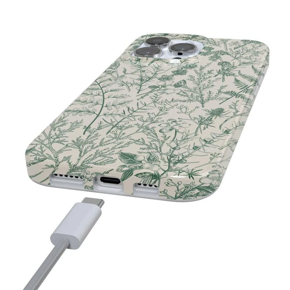 Sage Garden | Green Floral Case