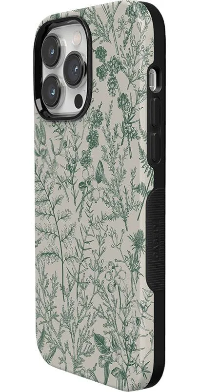 Sage Garden | Green Floral Case