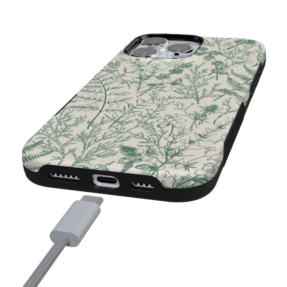 Sage Garden | Green Floral Case