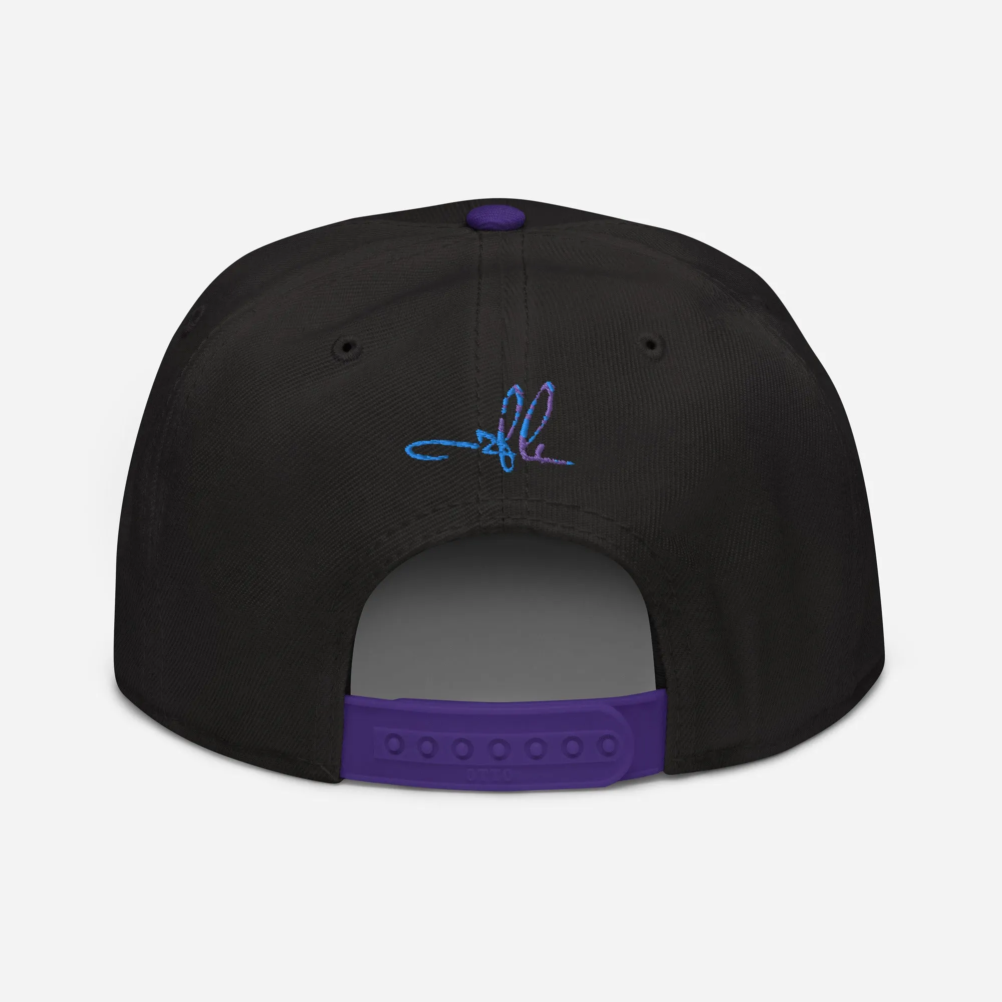 Sauce God 2fli Snap Back Hat Blue & Purple