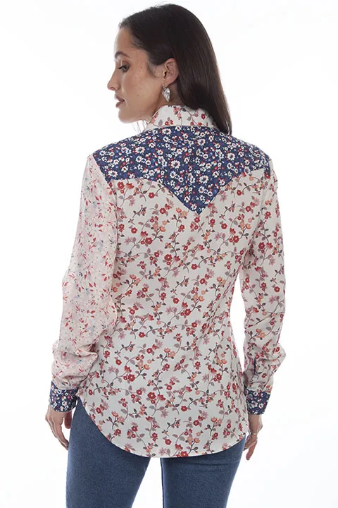 Scully Leathers Women's Floral Vintage Blouse