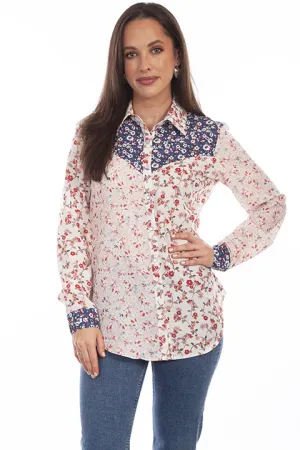 Scully Leathers Women's Floral Vintage Blouse