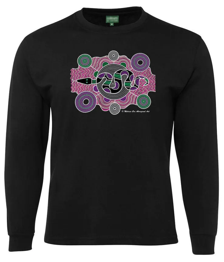 Serpent Longsleeve T-Shirt by Meleisa Cox (Various Colours)