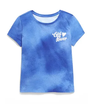 Short-Sleeve Graphic T-Shirt for Girls - Cool Tie Dye