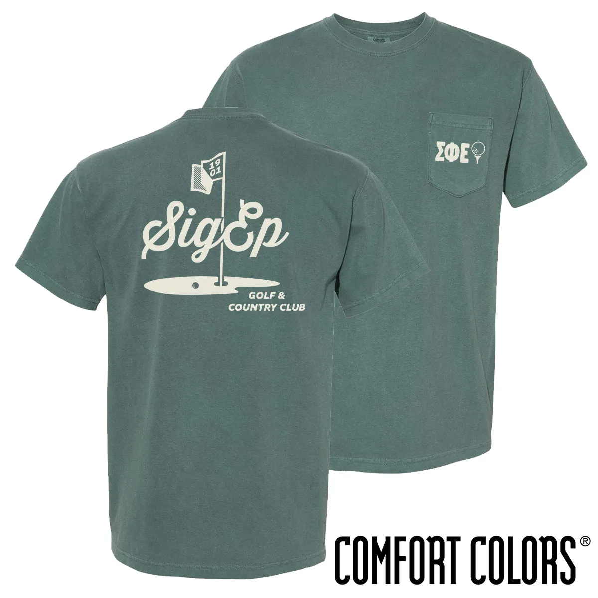 SigEp Comfort Colors Par For The Course Short Sleeve Tee