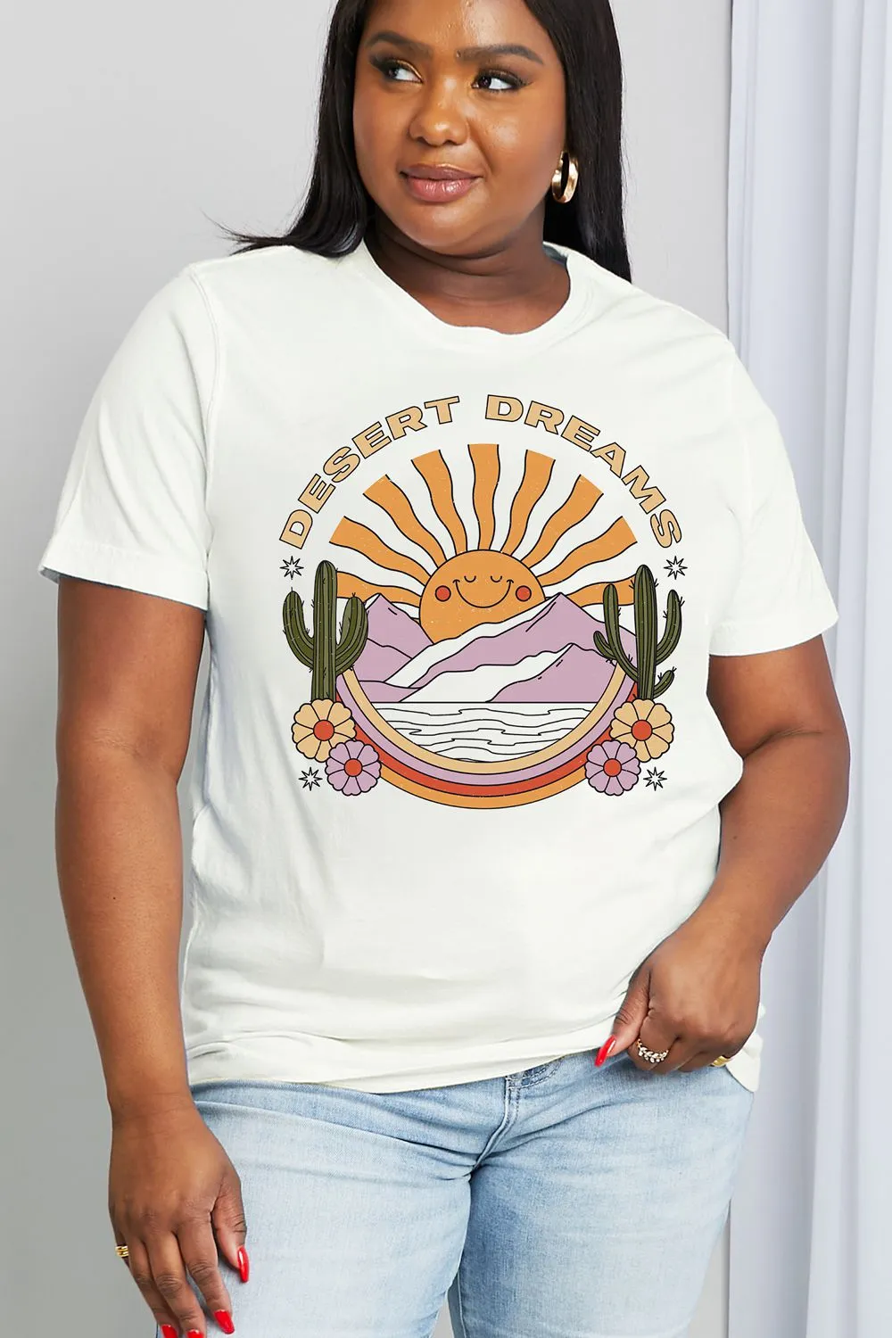 Simply Love Full Size DESERT DREAMS Graphic Cotton Tee