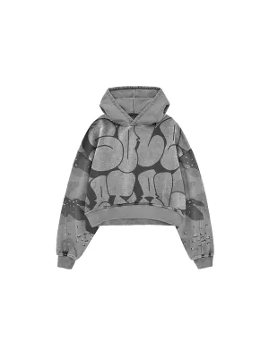 Sole et. Al Urban Camo Graffiti Women's Hood : Grey