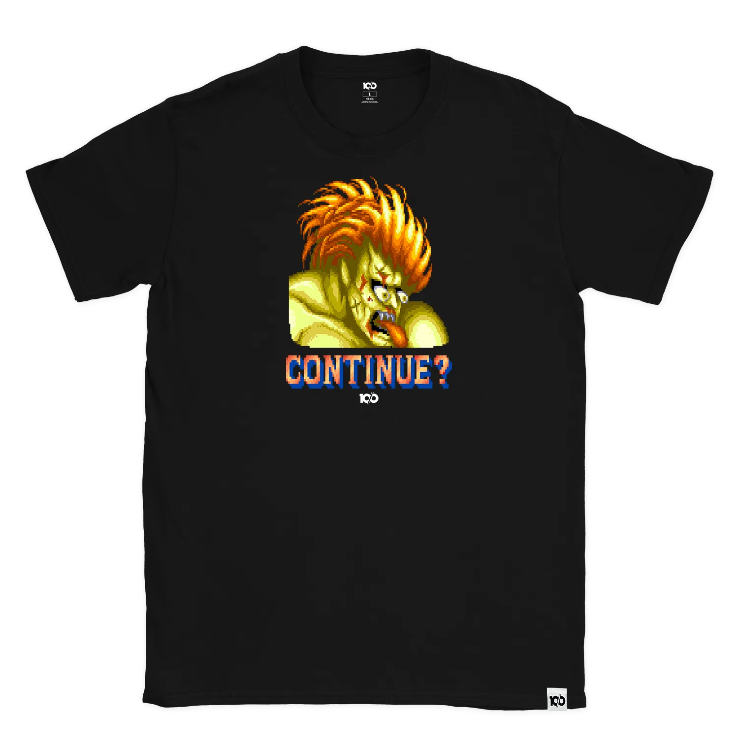 STREET FIGHTER 'Continue? Blanka' t-shirt - Black