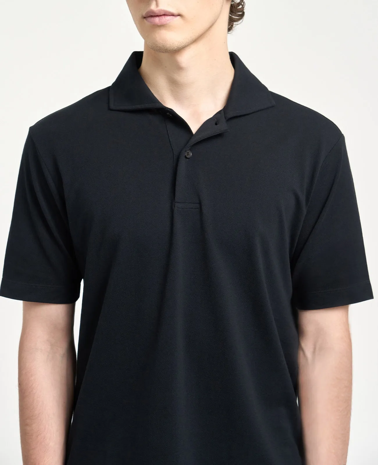 Supima Pique Spread Collar Polo