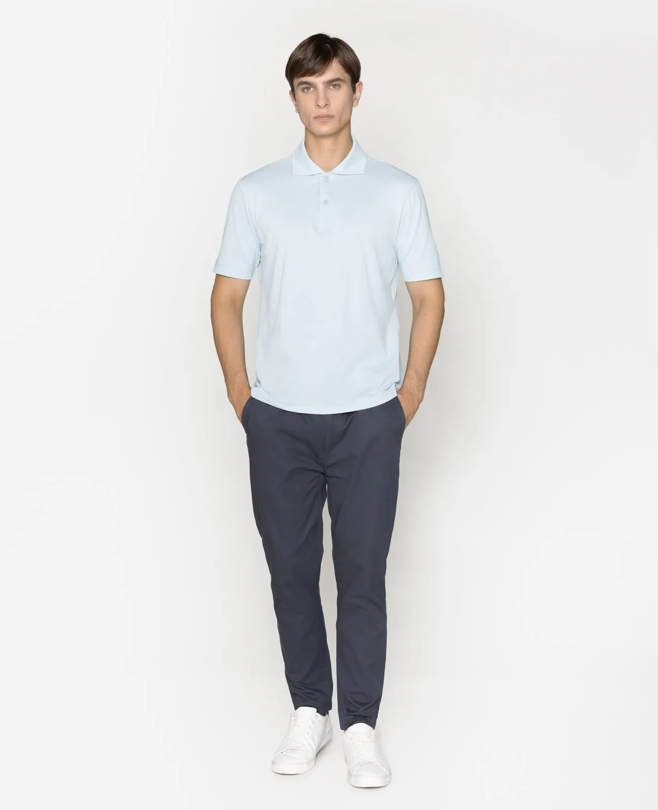 Supima Pique Spread Collar Polo