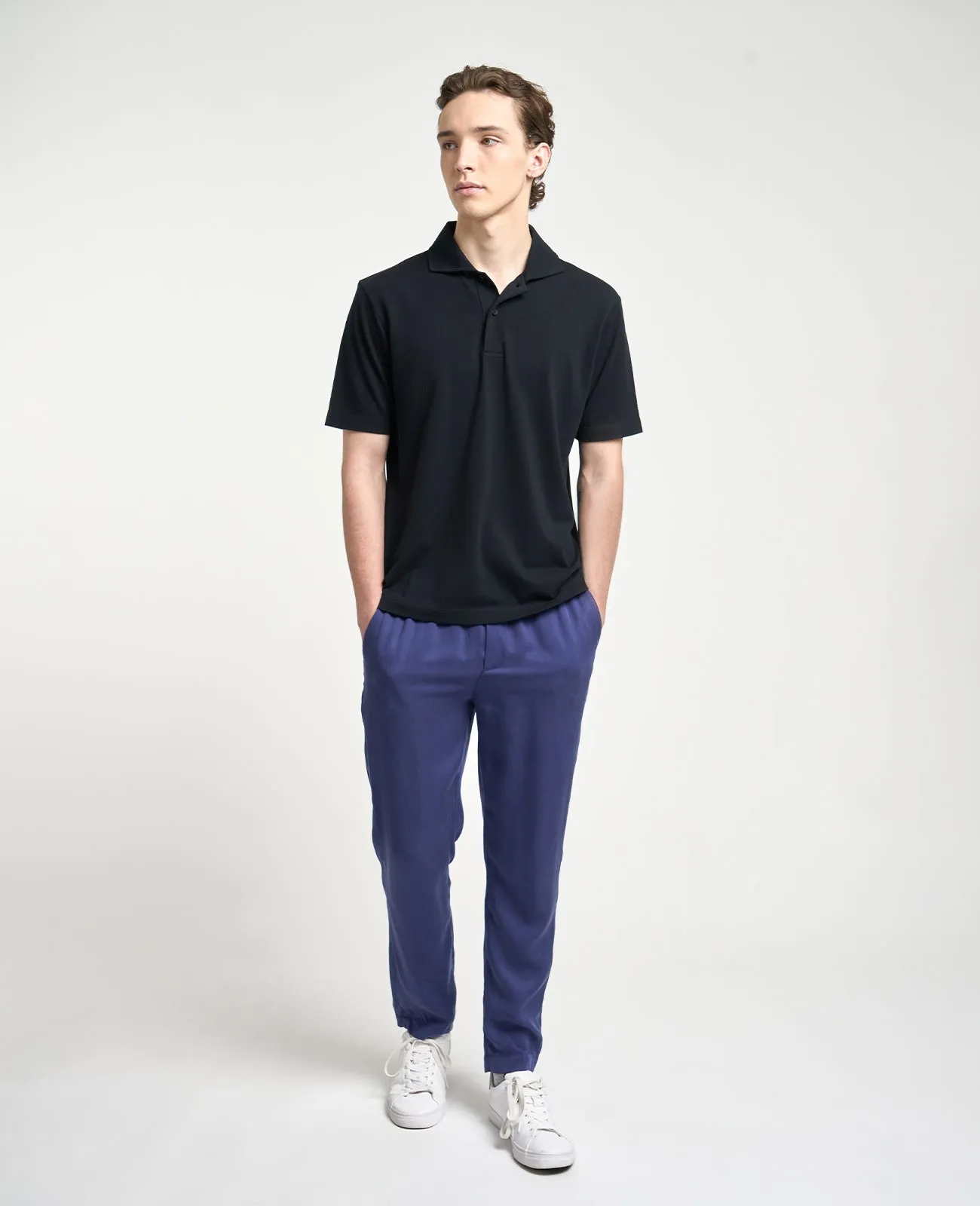 Supima Pique Spread Collar Polo