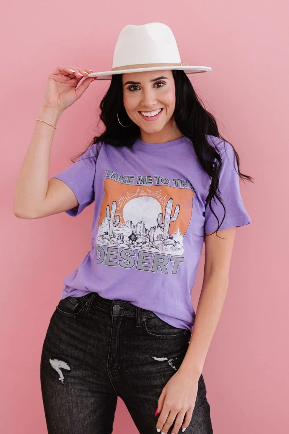 Sweet Claire TAKE ME TO THE DESERT Graphic Tee