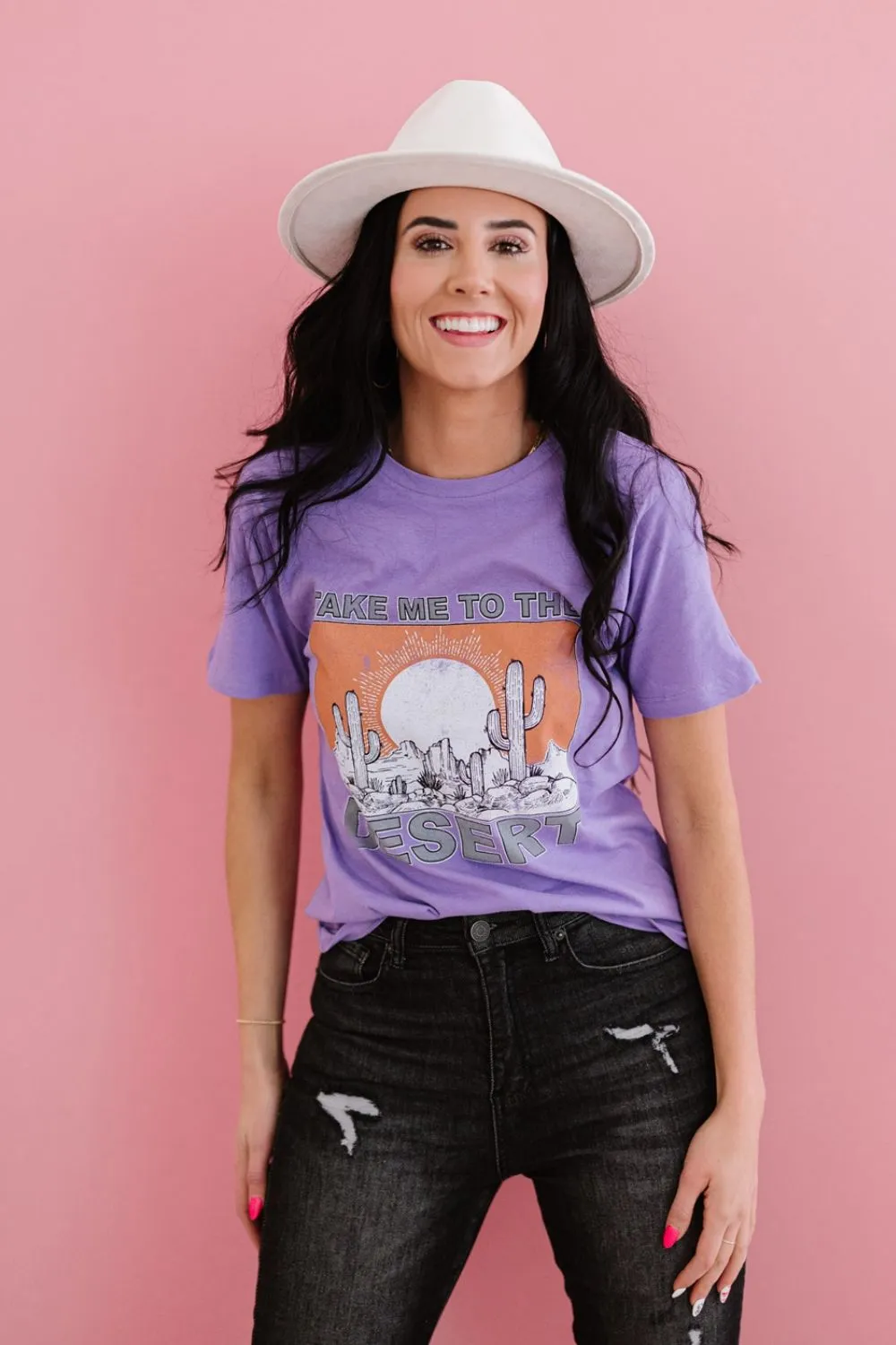 Sweet Claire TAKE ME TO THE DESERT Graphic Tee