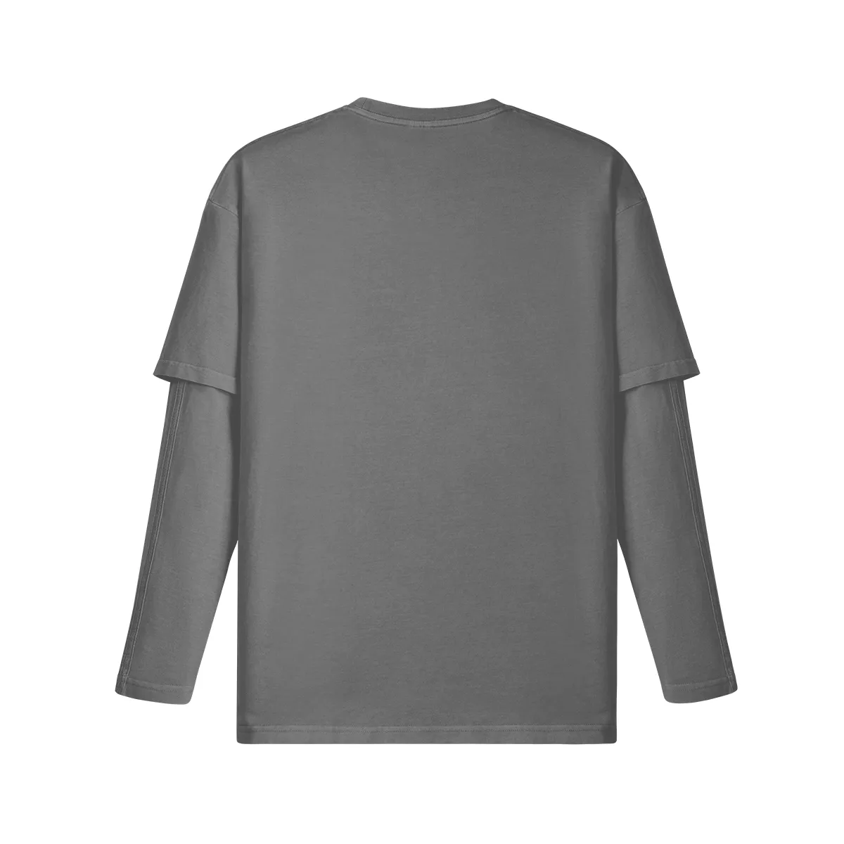 Teddy Ride 230GSM Unisex Faux-layered Faded Long Sleeve