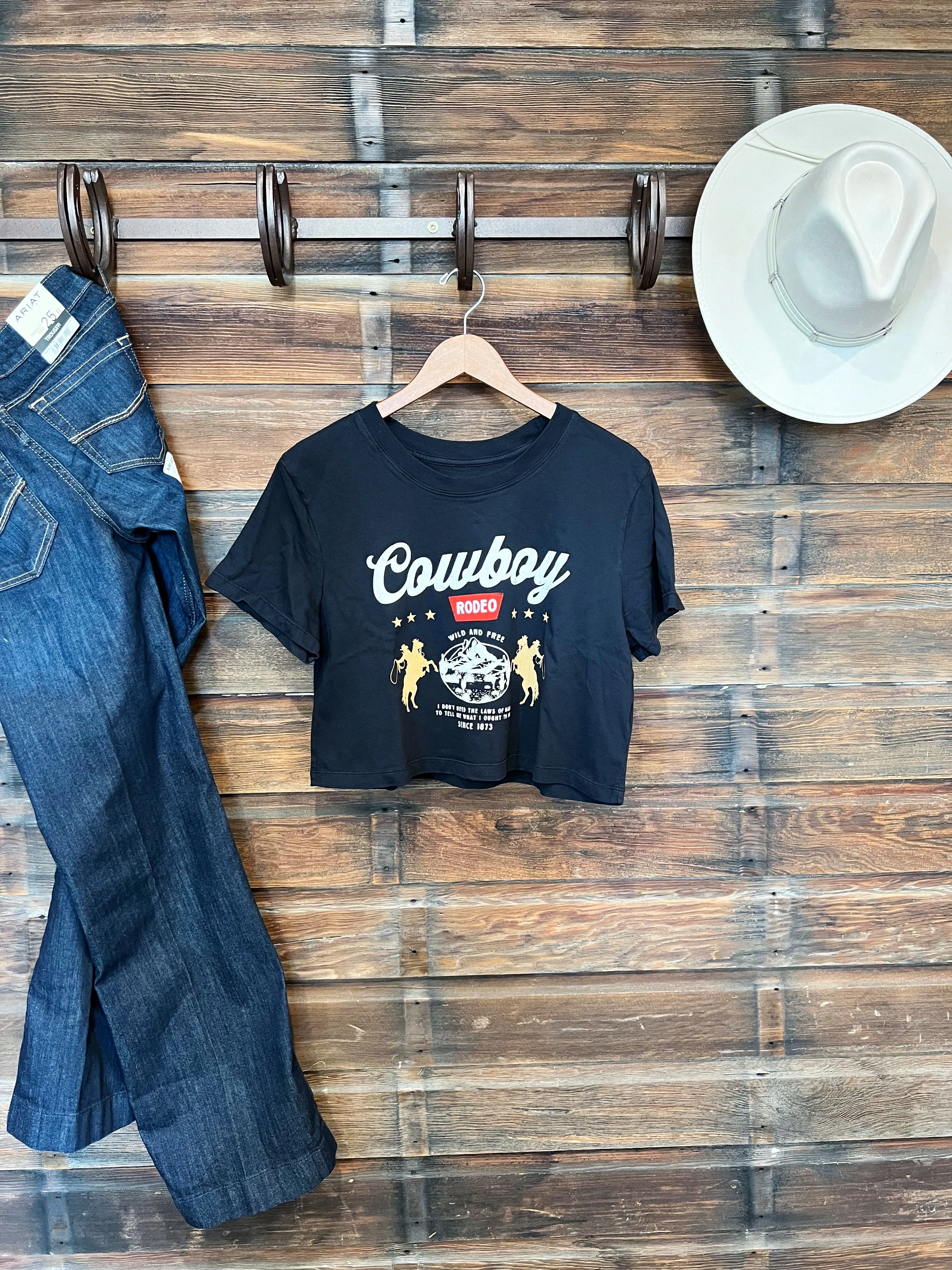 The Cowboy Crop Tee