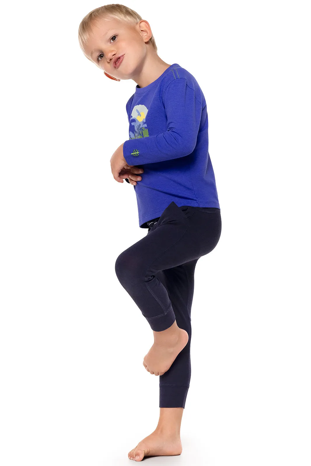 Toddler Coco Plum Everyday Long Sleeve Graphic T-Shirt  |  Baja Blue