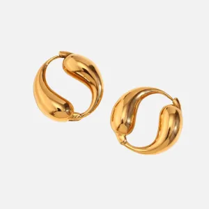 Trendy Round Hoop Earrings –  Gold and Silver for Fashion-Forward Women