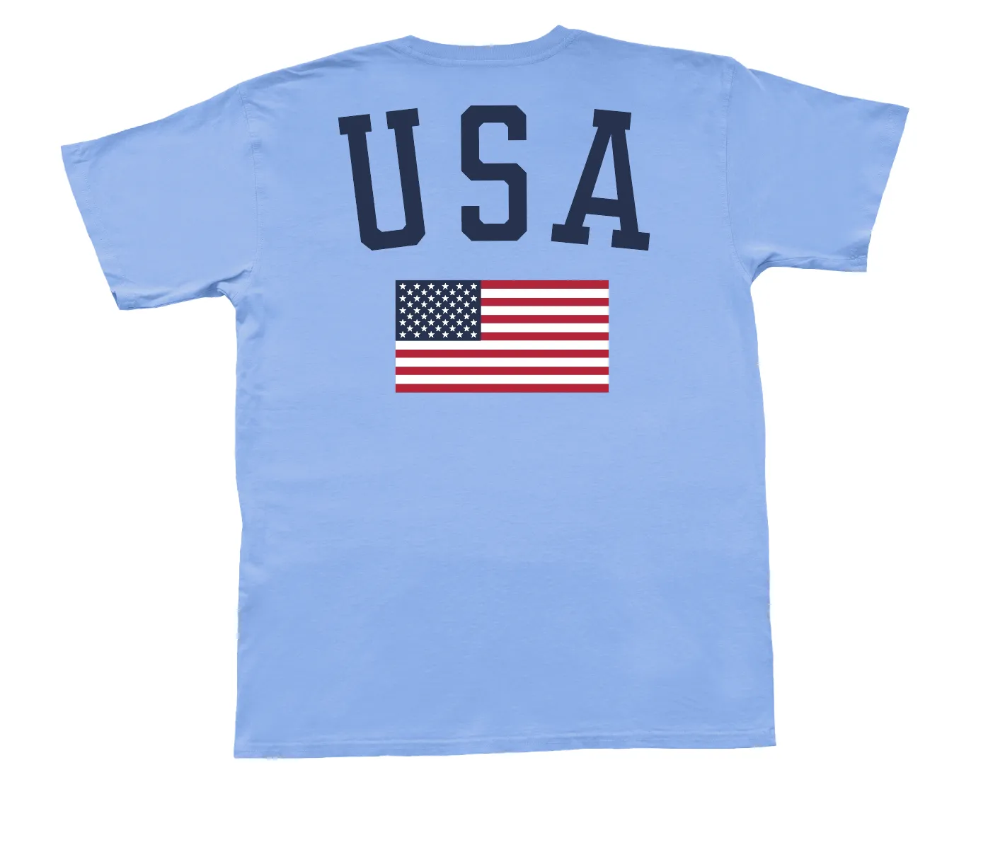 USA Flag Short Sleeve Pocket Tee