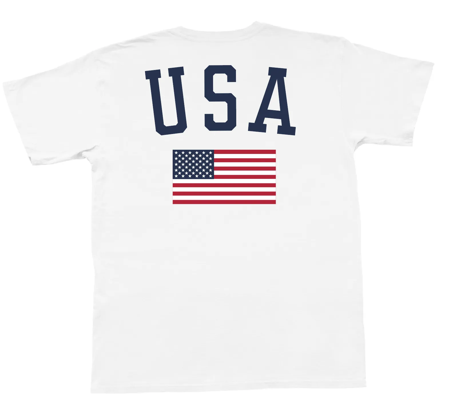 USA Flag Short Sleeve Pocket Tee