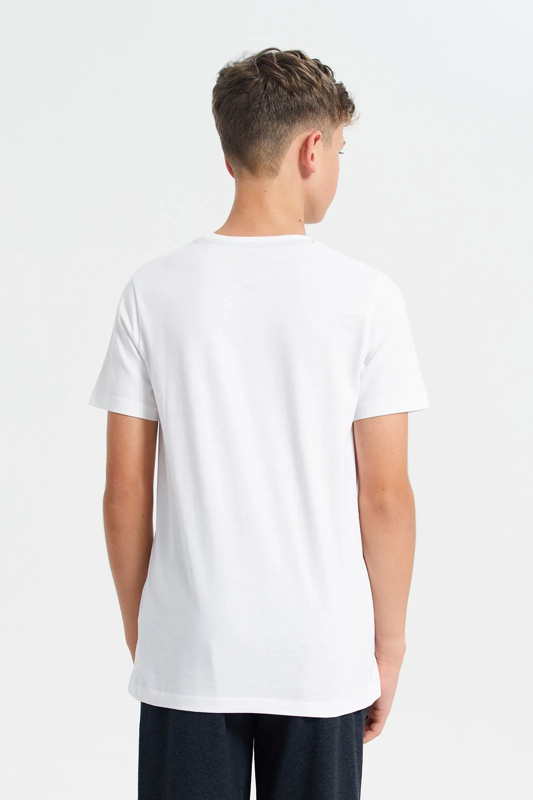 White Short Sleeve Graphic Tee