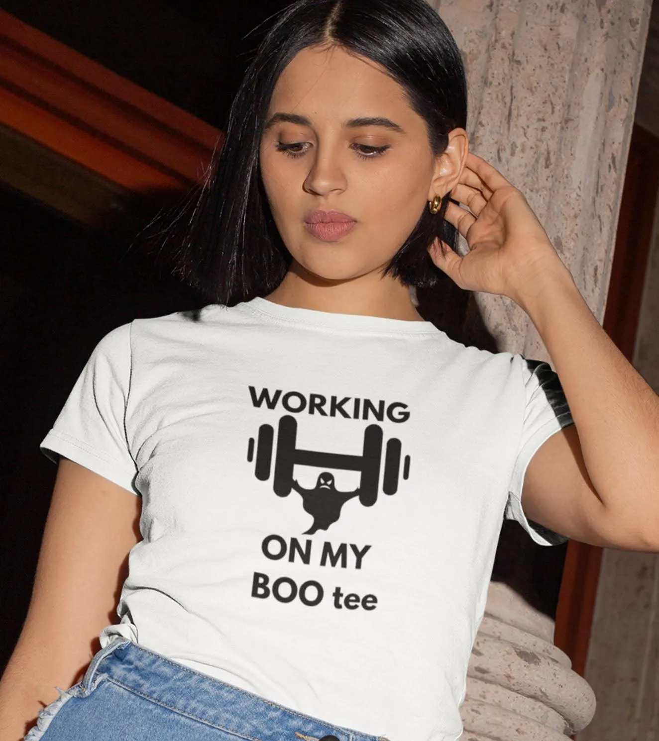 Women's "WORKING ON MY" T-Shirt